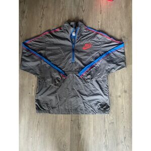 Nike Sportswear Men's Turbo Jacket Grey 1/4 Zip Windbreaker Size Large